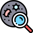 ui,medical,virus,magnifying glass,science,nature,loupe,biology,Microorganism,cell,life