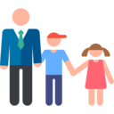 man,people,boy,girl,tie,daughter,son