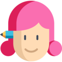 woman,avatar,pencil,user,profile,art and design,design,girl