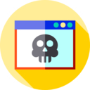 ui,programming,computer,security,virus,browser,coding,skull,dangerous,malware ok 