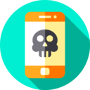 ui,electronics,technology,computer,security,virus,smartphone,communications,mobile phone,cellphone,mobile,skull,malware ok 