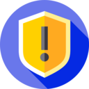 ui,shield,firewall,security,protection,exclamation mark,alert,antivirus,attention,ransomware