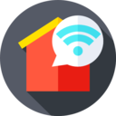 house,multimedia,wifi,real estate,home,smart,speech bubble,conversation,communications,chat,communication