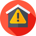 house,real estate,home,sign,buildings,signaling,warning,alert,exclamation,danger,fire alarm