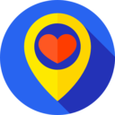 heart,maps and location,pin,placeholder,location,place,location pin,love and romance,favorites,meeting point