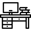 computer,education,furniture and household,office,work,desktop computer,study,books,table,desk,workspace,office desk,office table