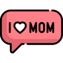 communications,love and romance,bubble speech,greeting card,mother,greetings,mom,mothers day,i love you