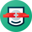 Football shields icon 64x64