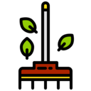 nature,farming and gardening,leaves,rake,pitchfork