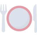 food and restaurant,dish,plate,knife,cutlery,fork