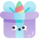 birthday and party,present,surprise,smileys,celebration,fantasy,unicorn,gift box