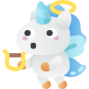 animals,smileys,fantasy,fairy tale,folklore,legend,unicorn,angel