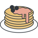 food,food and restaurant,sweet,dessert,baker,blueberries,Butter,cake,pancakes,eat,syrup,pancake,Pancakes food