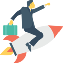 seo and web,seo,businessman,rocket,startup