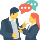 conversation,communications,talking,communication,businessman,businesswoman,google talk,meeting,face to face