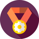 sports and competition,medal,winner,award,cogwheel,champion,construction and tools