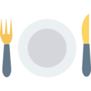 food and restaurant,Tools and utensils,dish,plate,restaurant,dinner,knife,cutlery,fork