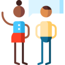 woman,man,people,conversation,chat,talking,humanpictos,speech bubbles