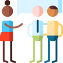 woman,man,people,conversation,chat,talking,humanpictos,speech bubbles