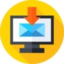 ui,electronics,technology,computer,arrow,mail,communications,monitor,email,screen,computing,down arrow,receive ok 