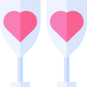 food and restaurant,drink,glasses,heart,love,alcohol,cheers,toast,celebration,wedding,champagne glass,party time