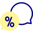 discount,commerce and shopping,speech bubble,conversation,communications,chat,sale,percentage,chat bubble