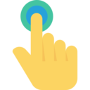 symbol,click,finger,gesture,hand,gestures,hands and gestures,tap,outlined,one,click here ok 