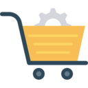 business and finance,setting,cogwheel,shopping cart,commerce,cart,trolley,shopping trolley