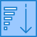 ui,interface,text,lines,arrows,arrow,list,down arrow,sort,down,sorting,descending ok 