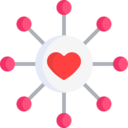 business and finance,business,network,love,connection,networking,circles,love and romance,dollar symbol,scheme,hearts