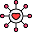 business and finance,business,network,love,connection,networking,circles,love and romance,dollar symbol,scheme,hearts