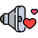 interface,multimedia,sound,audio,multimedia option,speaker,love,love and romance,volume,hearts