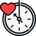 time,clock,miscellaneous,heart,alarm clock,love,valentines day,love and romance,romantic,lifespan