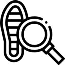 footwear,feet,security,miscellaneous,magnifying glass,loupe,detective,evidence,footprint,root cause,investigation,searcher,footprints,shoe prints