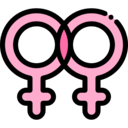 feminine,woman,symbol,people,female,love and romance,shapes and symbols,lesbian,homosexual
