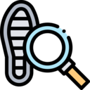 footwear,feet,security,miscellaneous,magnifying glass,loupe,detective,evidence,footprint,root cause,investigation,searcher,footprints,shoe prints