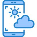 sun,smartphone,cloud,communications,weather,sunny,meteorology,cellphone,sky,cloudy,mobilephone,clouds and sun