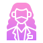 Woman avatar mask icon 64x64