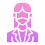 Woman avatar mask icon 64x64