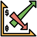 business and finance,investment,dollar,business,arrows,bar,bars,chart,bitcoin