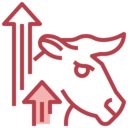 animals,stock,business and finance,investment,up,business,finance,market,bull