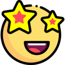 starred,emoji,feelings,smileys,emoticons,smiling