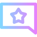 interface,signs,communications,chat,star,shapes,favorite,rate,favourite,chat bubble,shapes and symbols,rating