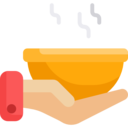 food,food and restaurant,hand,bowl,soup,restaurant,serve,lunch,hands and gestures,hot food