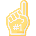 sports and competition,entertainment,finger,hand,signaling,fan,fingers,foam,cheer