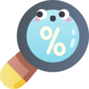 discount,magnifying glass,commerce and shopping,price,search,loupe,sale,percentage