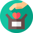 money,box,charity,heart,hand,coin,donation,love and romance,gestures,package,gift box,donate,Solidarity,goodwill