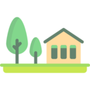 house,real estate,buildings,trees,garden,fence
