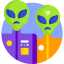 UFO and Aliens icon 64x64
