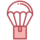 shipping and delivery,box,package,parachute,drop shipping,airdrop